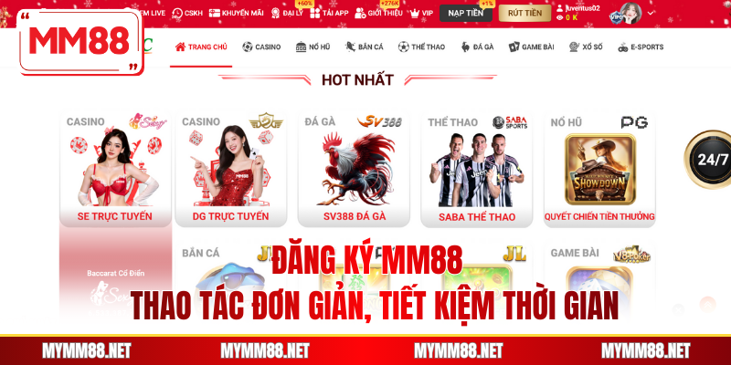 Đăng Ký MM88 - Thao Tác Đơn Giản, Tiết Kiệm Thời Gian