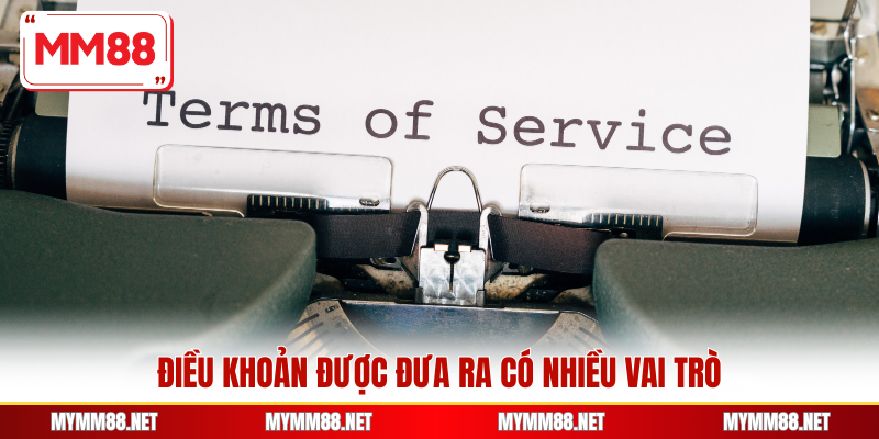 Điều khoản được đưa ra có nhiều vai trò