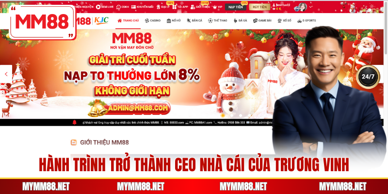 Hành trình trở thành CEO nhà cái của Trương Vinh