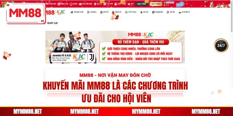 Khuyến mãi MM88 là các chương trình ưu đãi cho hội viên
