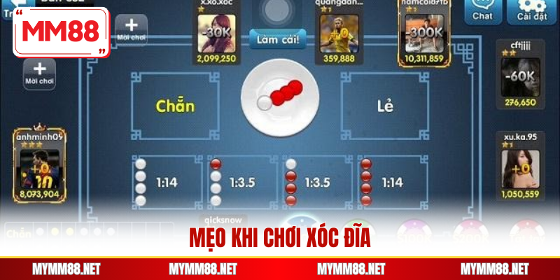 Mẹo khi chơi xóc đĩa
